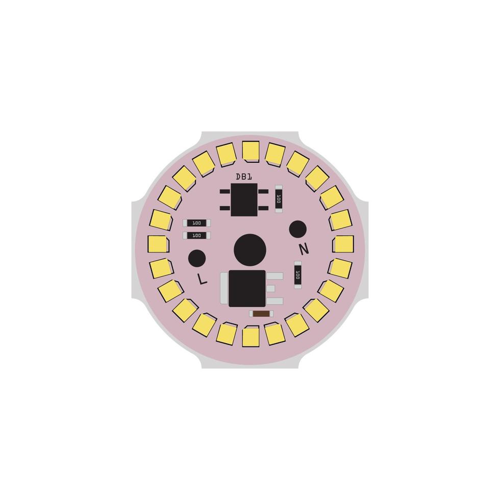 plantilla de vector de logotipo de diseño de placa de circuito impreso pcb