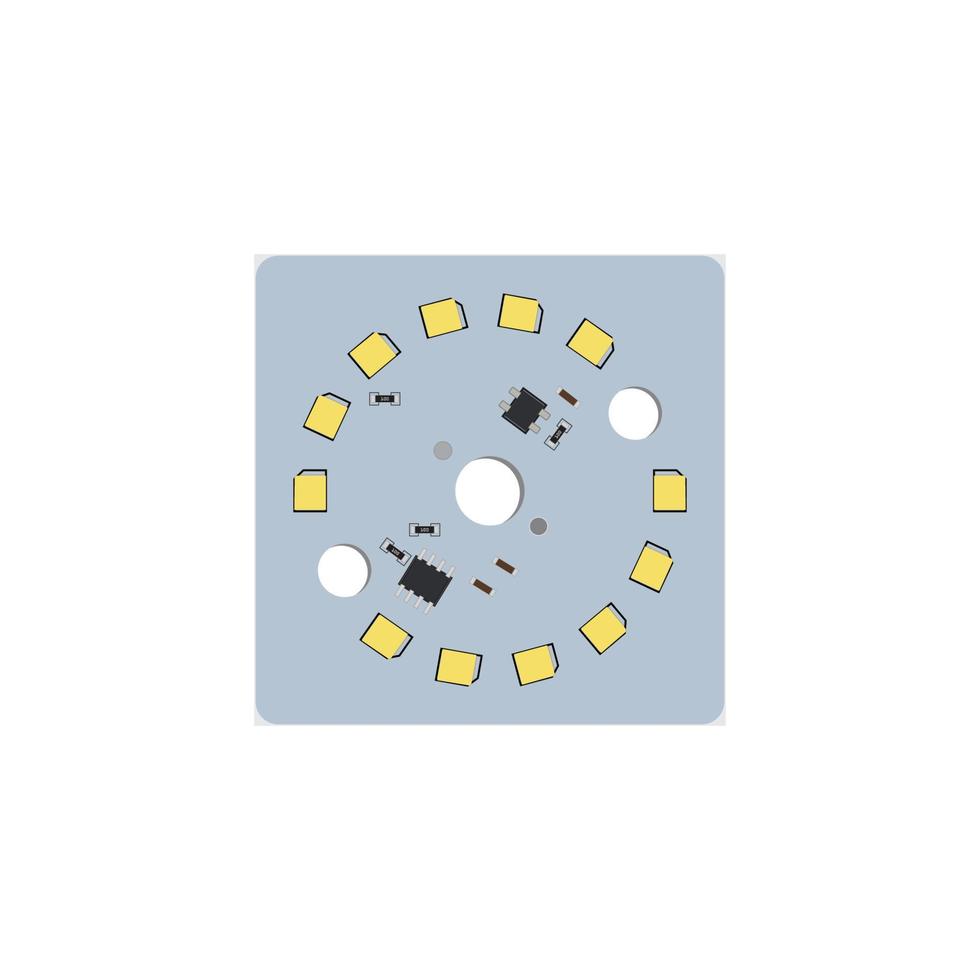 plantilla de vector de logotipo de diseño de placa de circuito impreso pcb