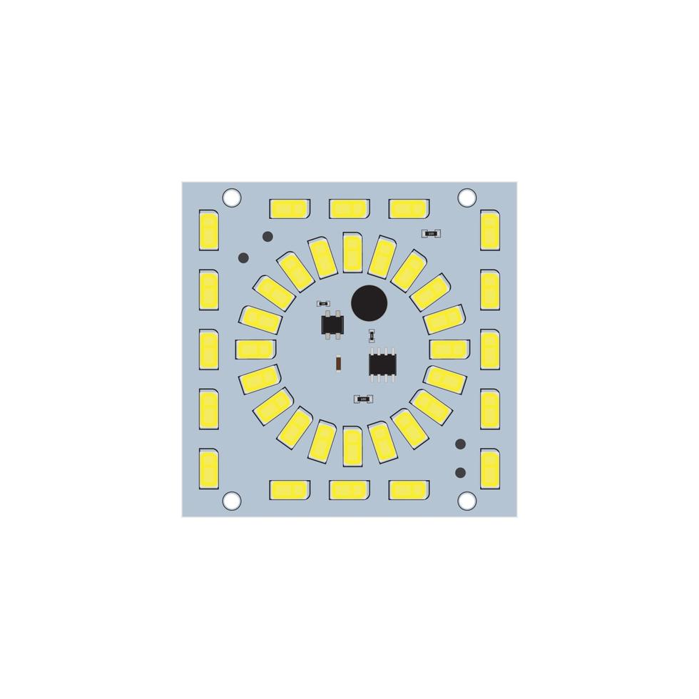 PCB Printed Circuit Board design logo vector template