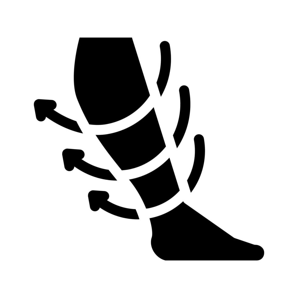 healthy leg icon vector glyph illustration