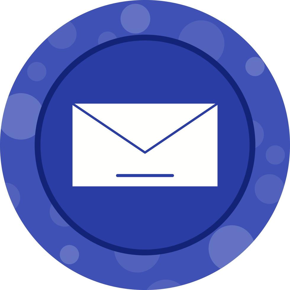 Unique Mail Vector Glyph Icon