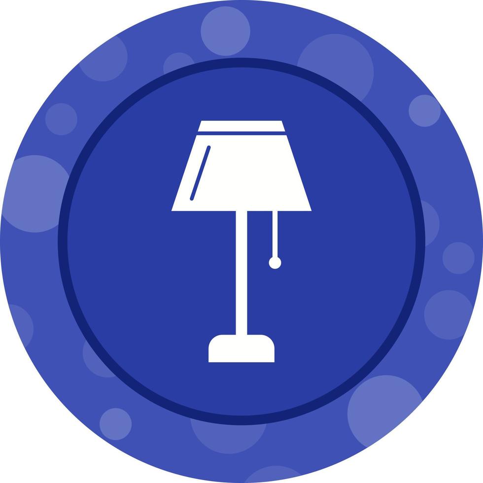 Unique Lamp Vector Glyph Icon