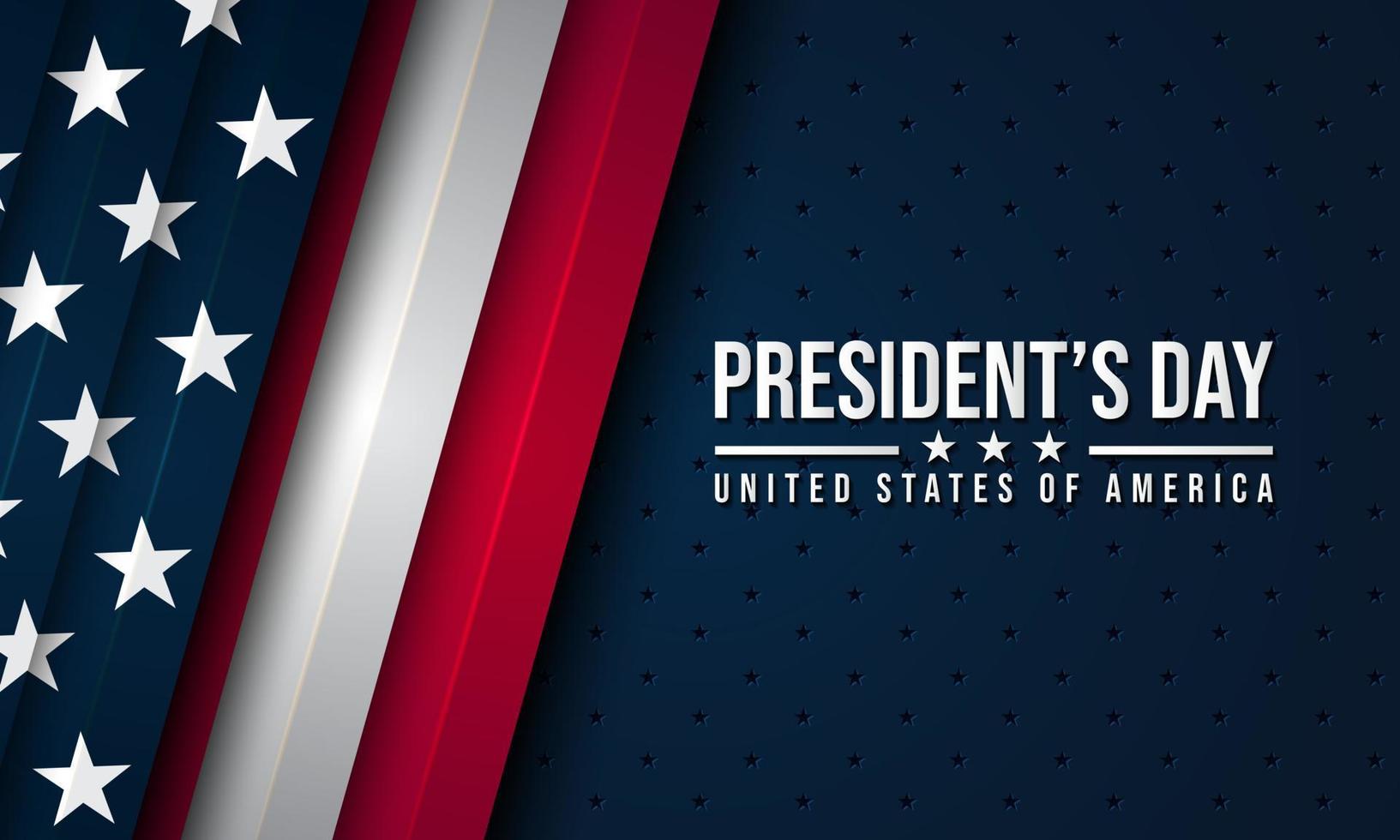 President's Day Background Design. vector