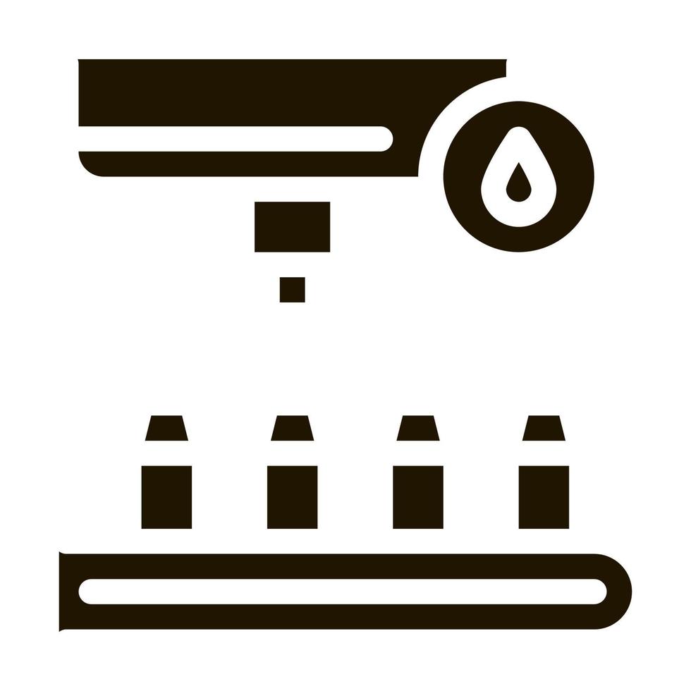 bottle filling device icon Vector Glyph Illustration