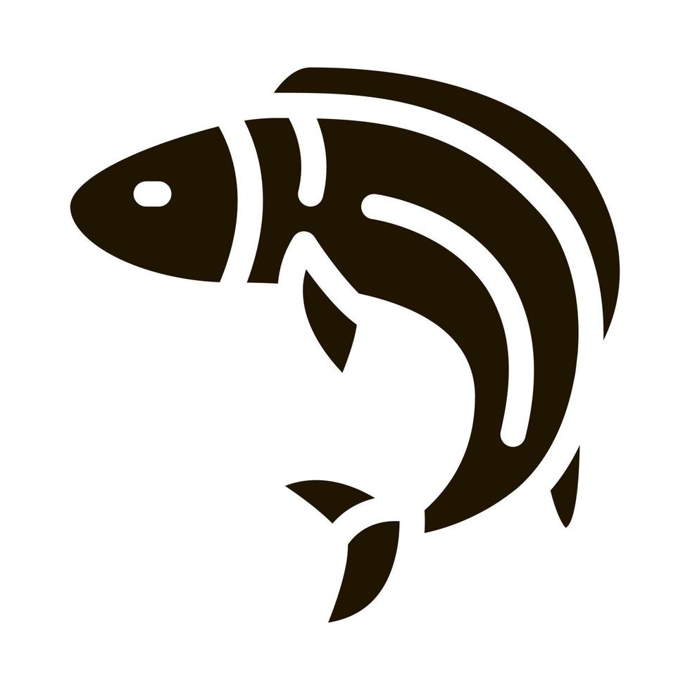 fish icon Vector Glyph Illustration