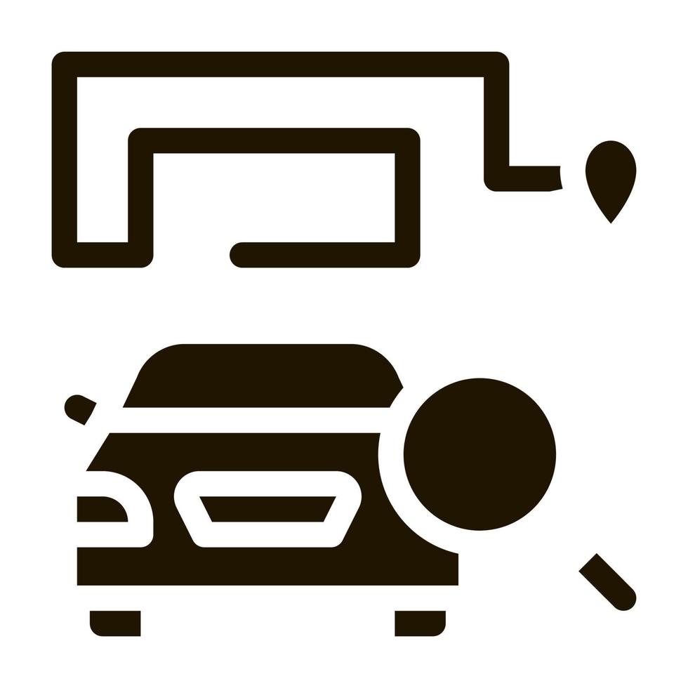technical study of machine icon Vector Glyph Illustration