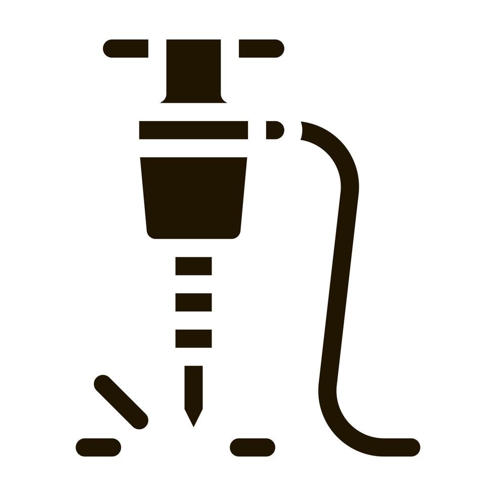 drill icon Vector Glyph Illustration