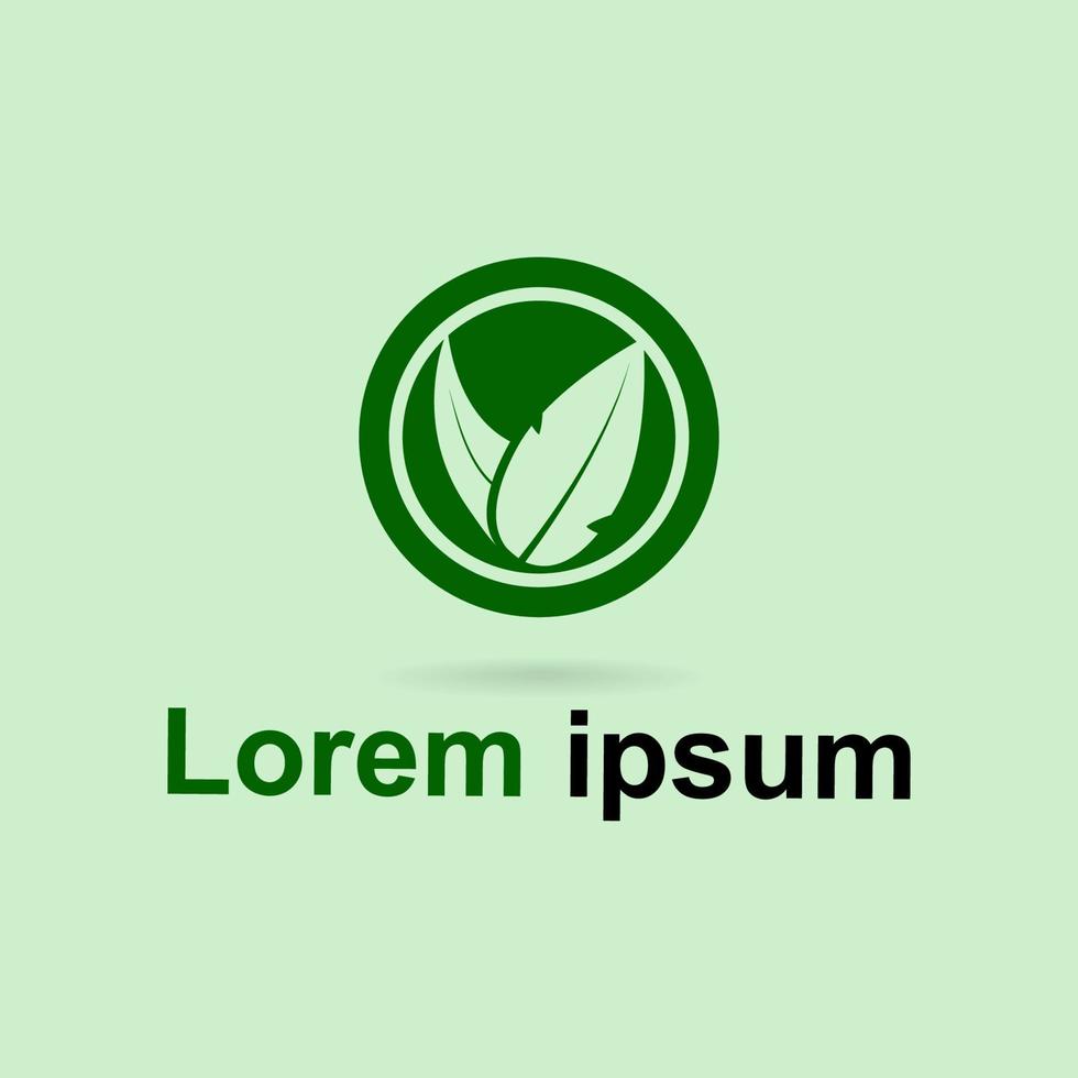 Leaf Naturally Creative Business Logo. Eco and Bio Natural Organic Logotype concept icon. Design suitable for nature sign, health care, for spa, organic food or alternative medicine center. Eps 10 vector