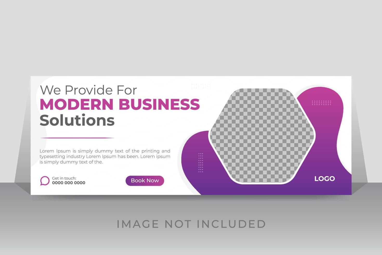 Corporate business timeline cover page or web ads banner design template vector