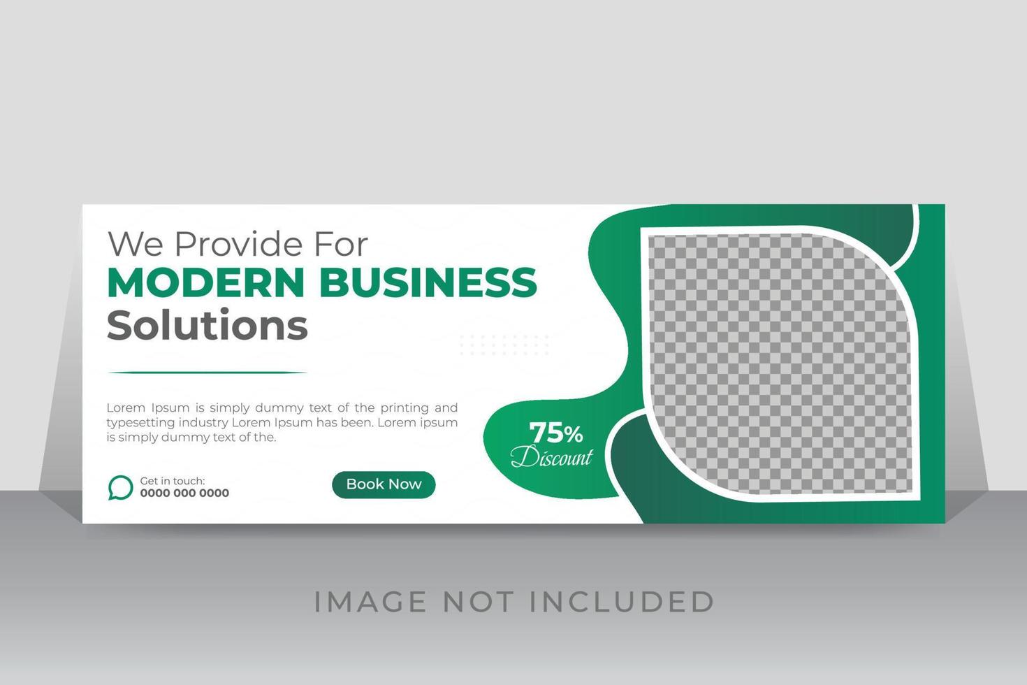 Corporate business timeline cover page or web ads banner design template vector