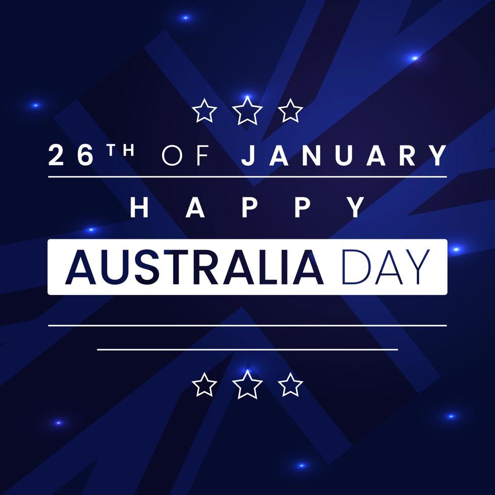 26 de enero feliz día de australia. ilustración de fondo y bandera de la ciudad y elementos vectoriales tarjeta de felicitación de concepto nacional, póster o diseño de banner web. eps 10. vector