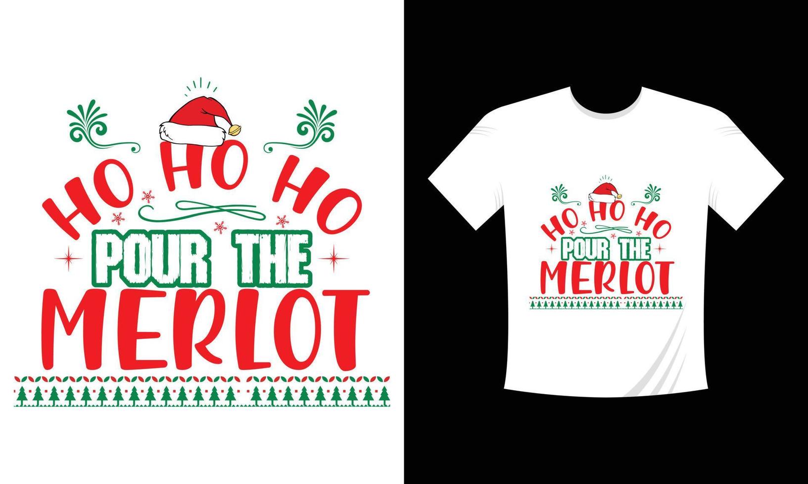 Christmas T-shirt design vector