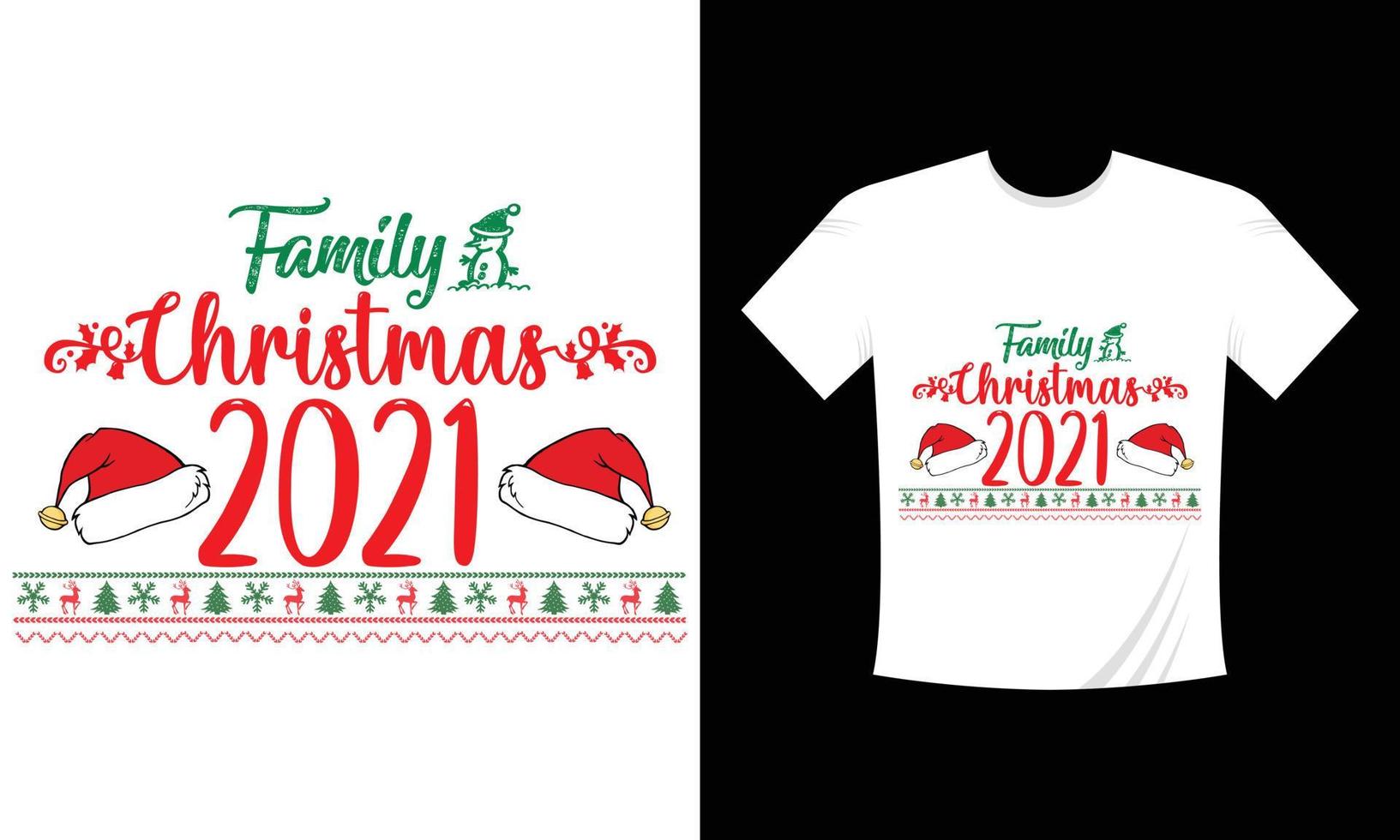 Christmas T-shirt design vector