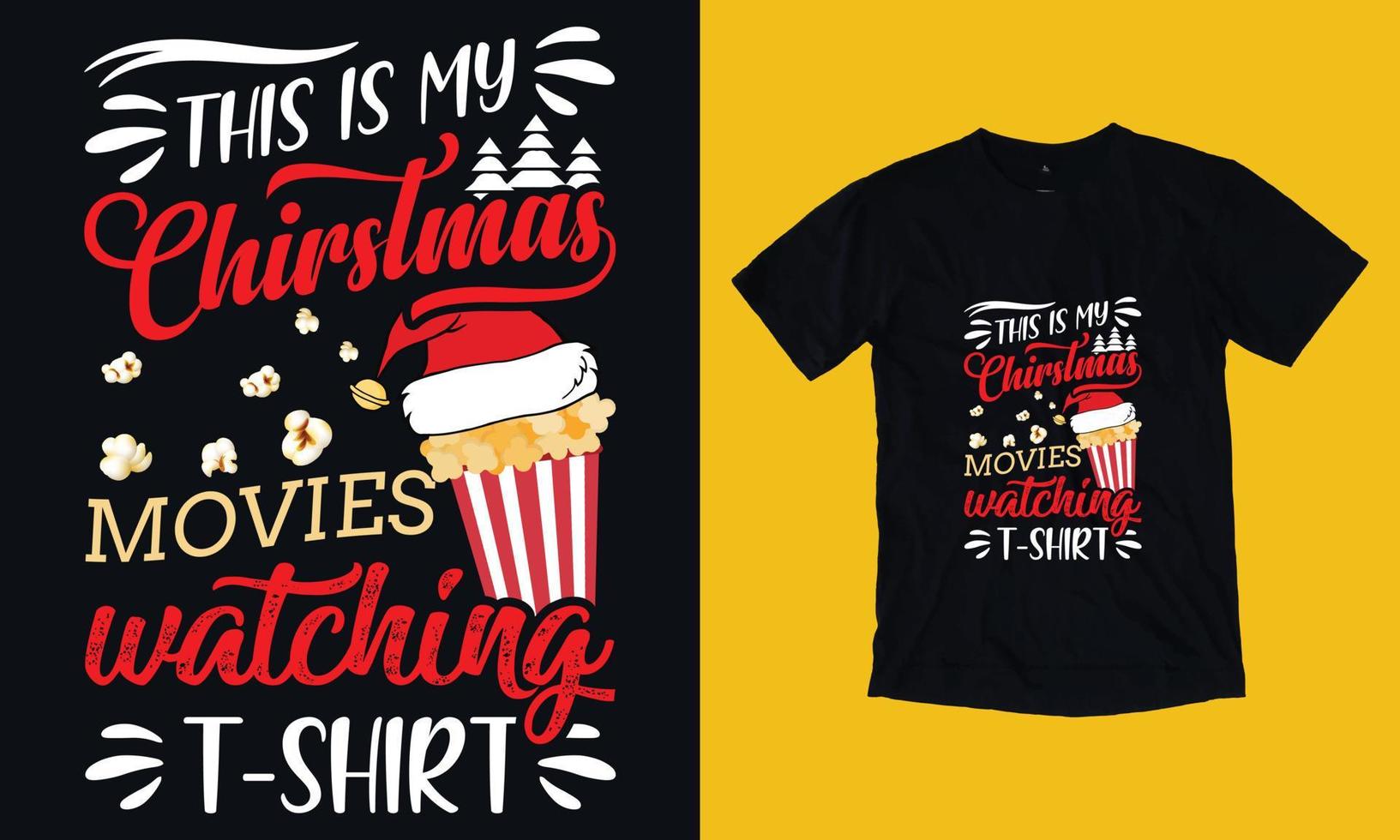 Christmas T-shirt design vector