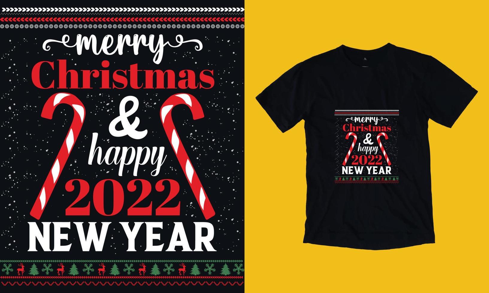 Christmas T-shirt design vector