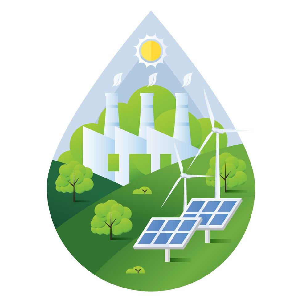 Renewable Energy Concept Illustration vector