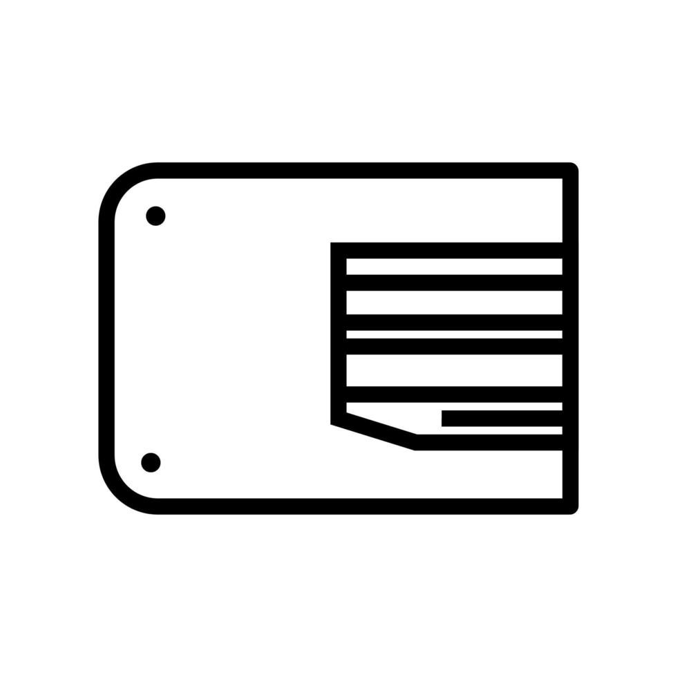 icono de línea de tarjeta de memoria aislado sobre fondo blanco. icono negro plano y delgado en el estilo de contorno moderno. símbolo lineal y trazo editable. ilustración de vector de trazo simple y perfecto de píxeles