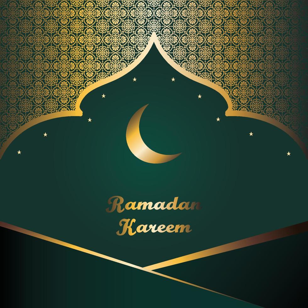 Ramadan Mubarak background design, colorful greeting banner with header or Banner Design vector