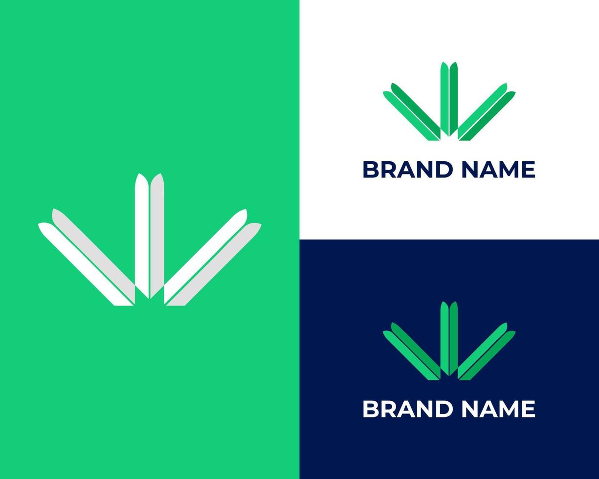 Abstract Letter W Illustration Design Template vector