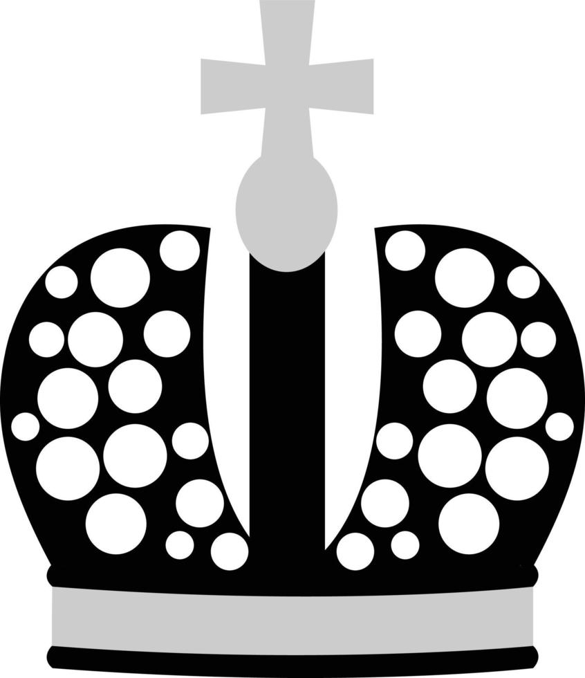 Vintage crown realistic illustration vector