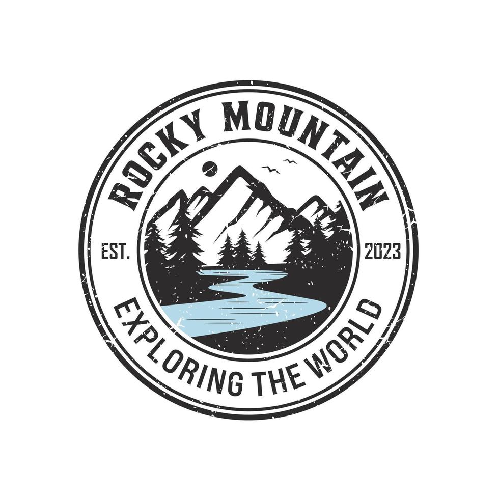 Mountain logo design vector illustration
