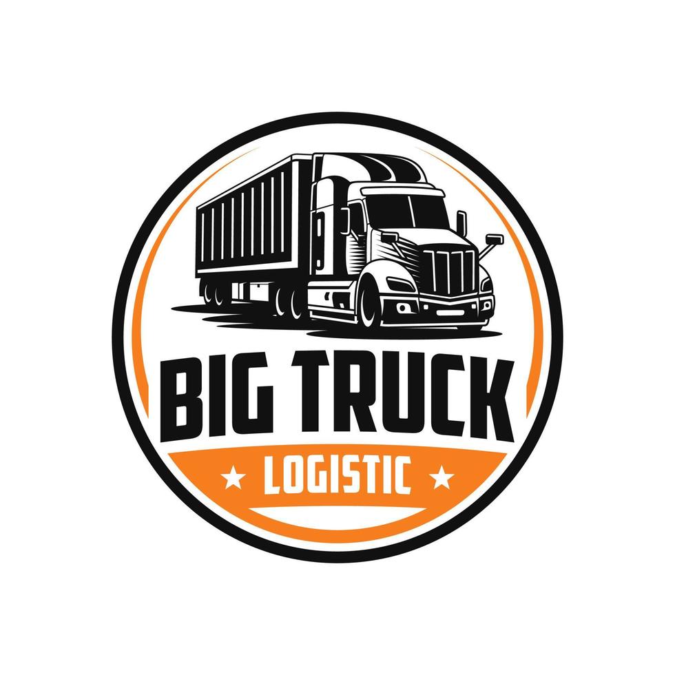 Truck logo template, Perfect logo for business related to automotive industry vector