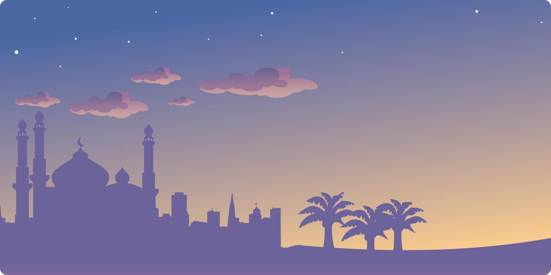 fondo de islam de mezquita con vector premium de estilo moderno creativo