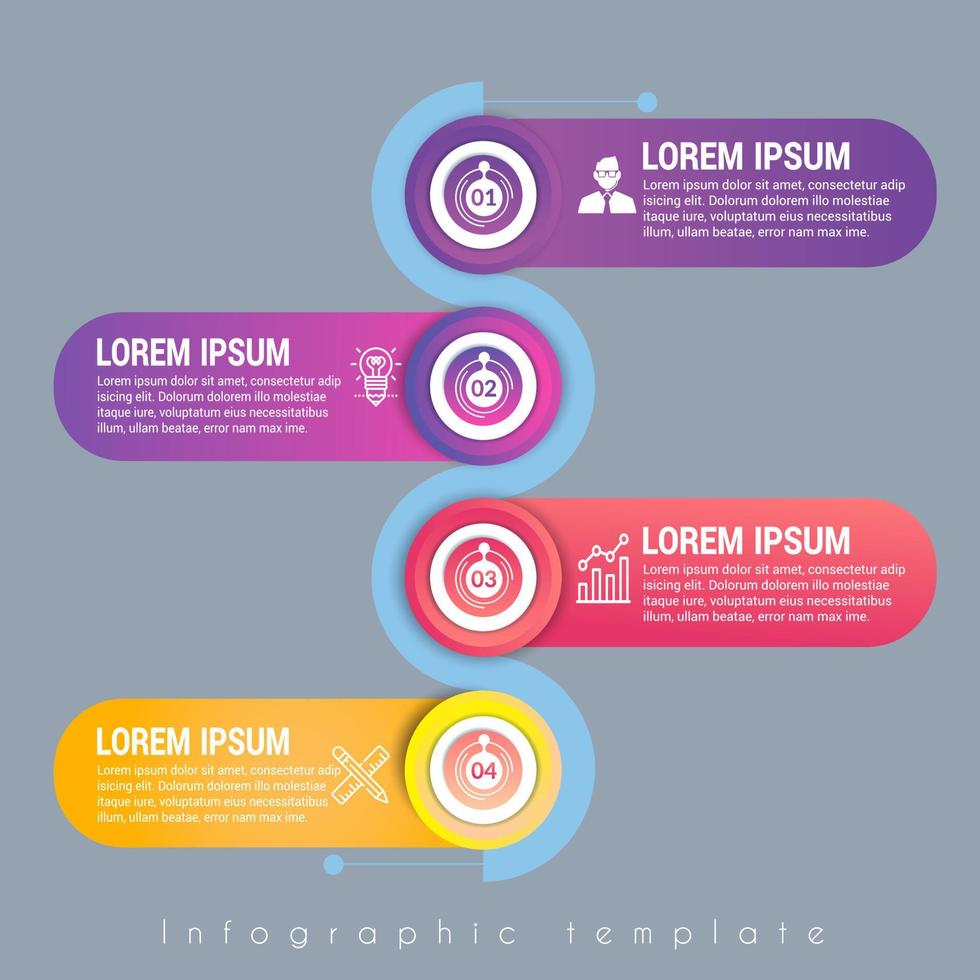 business infographic template design. Realistic circle diagram infographic. modern Business annual report data visualization. Flat timeline infographic presentation element. vector