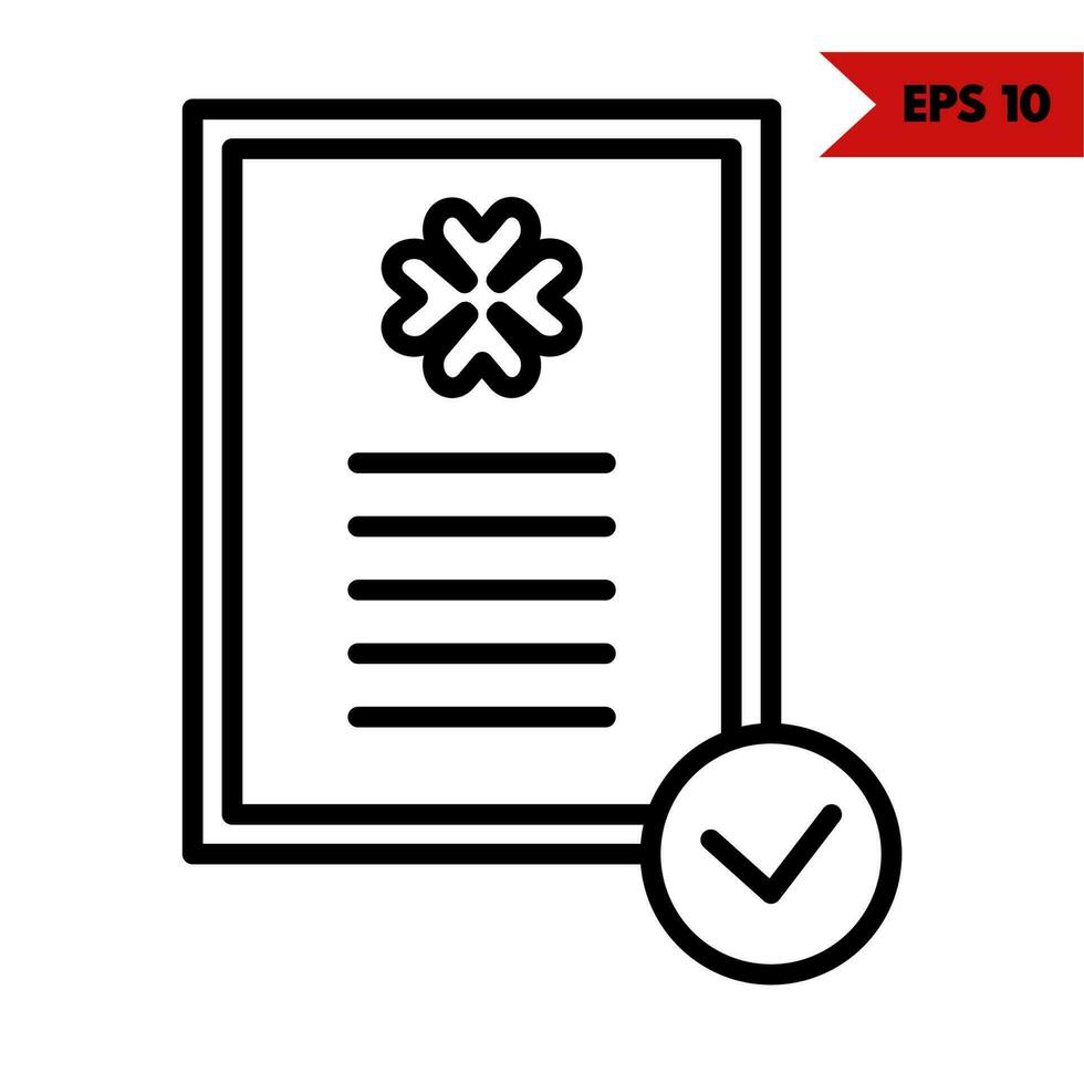 Illustration of notes line icon vector