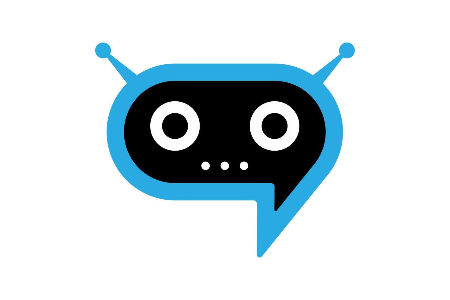 Robot Chat Bot icon symbol for support service concept. Vector illustration