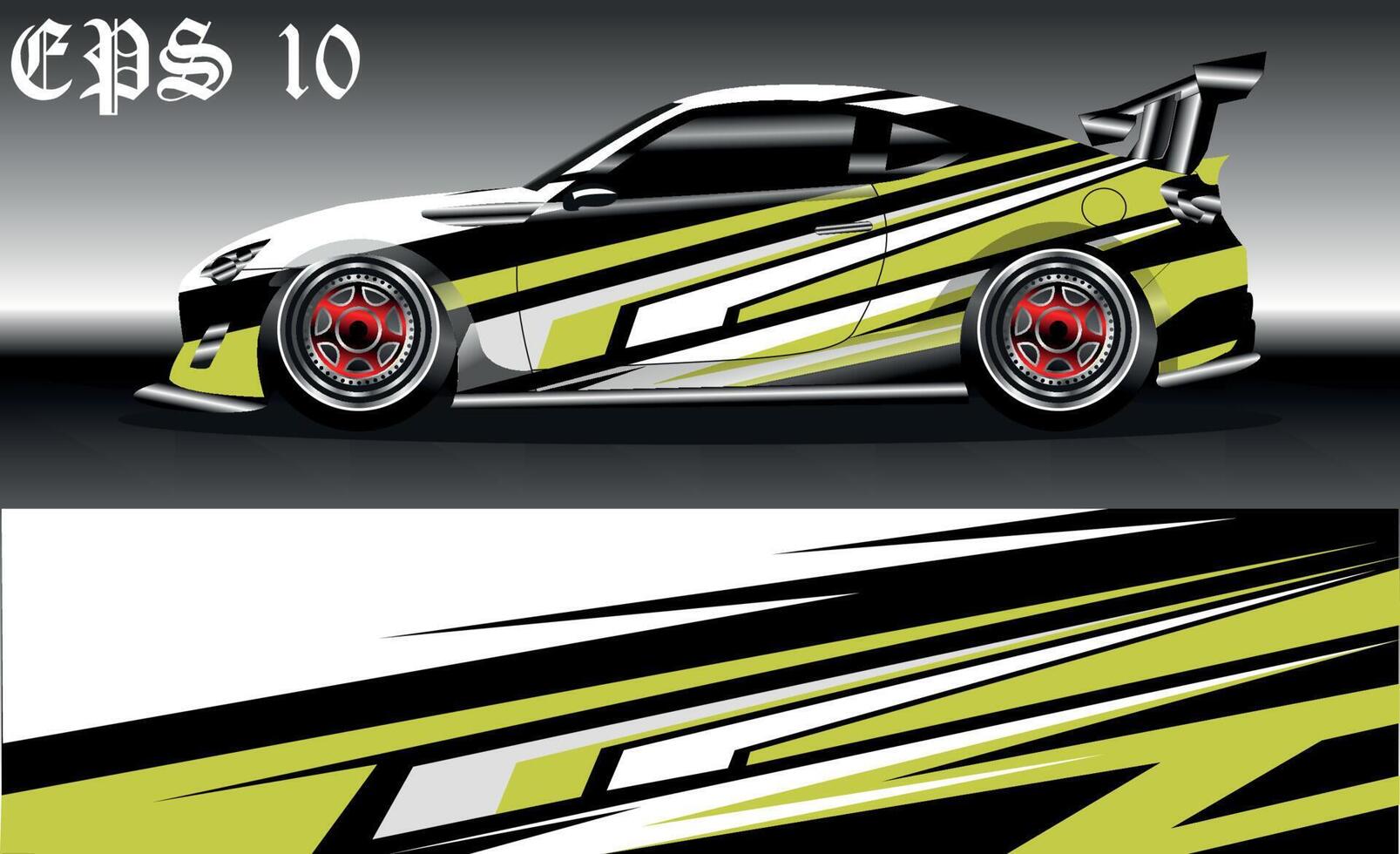 car wrap abstract racing graphic background for vinyl wrap vector