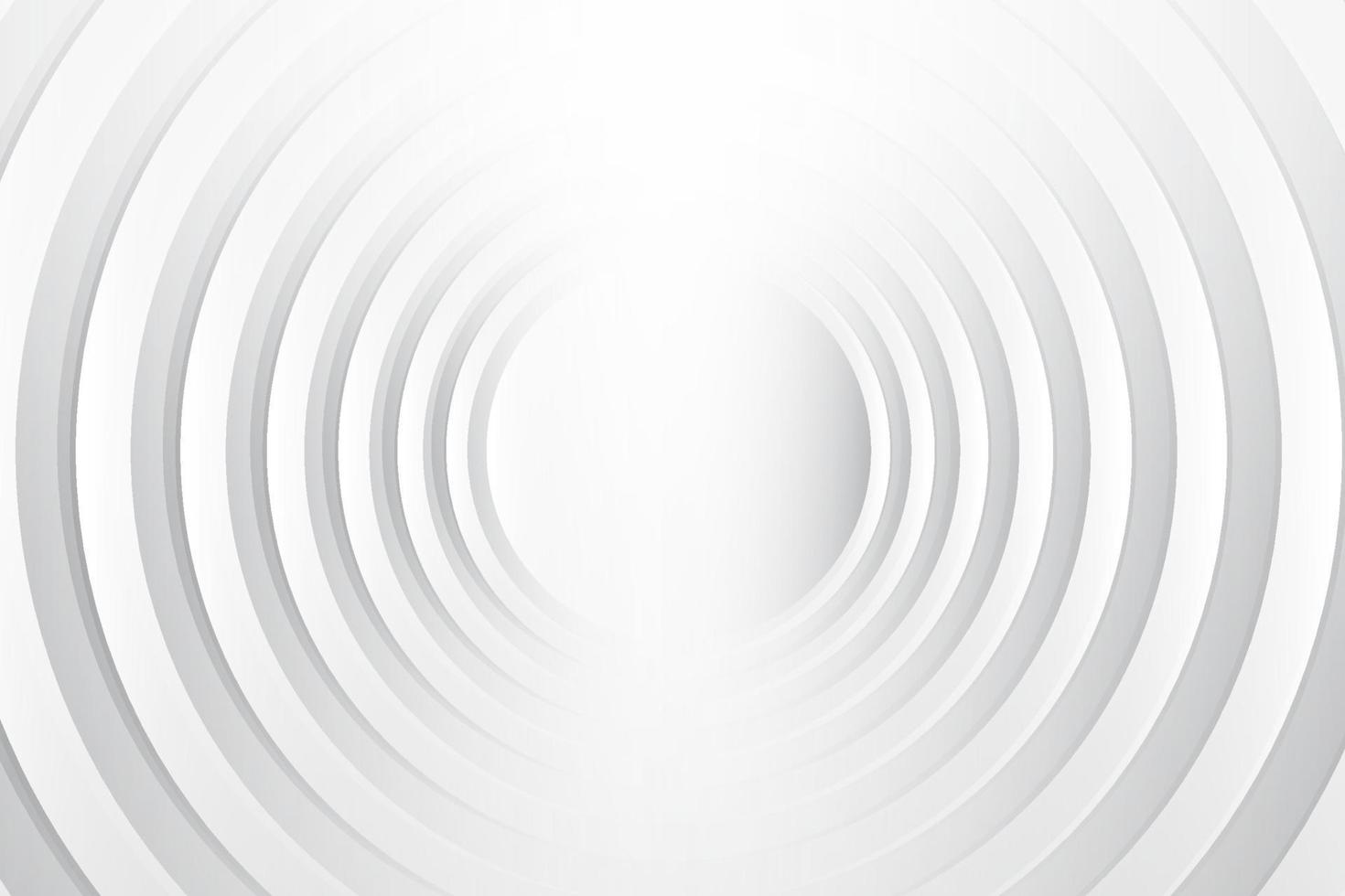 Abstract white and gray color, modern design stripes background with geometric round shape. Vector illustration.