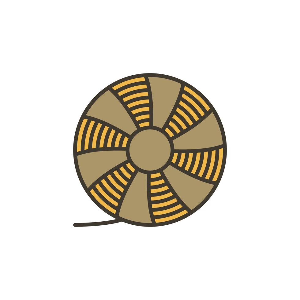 Filament for 3D printing vector Plastic Materials concept colored icon