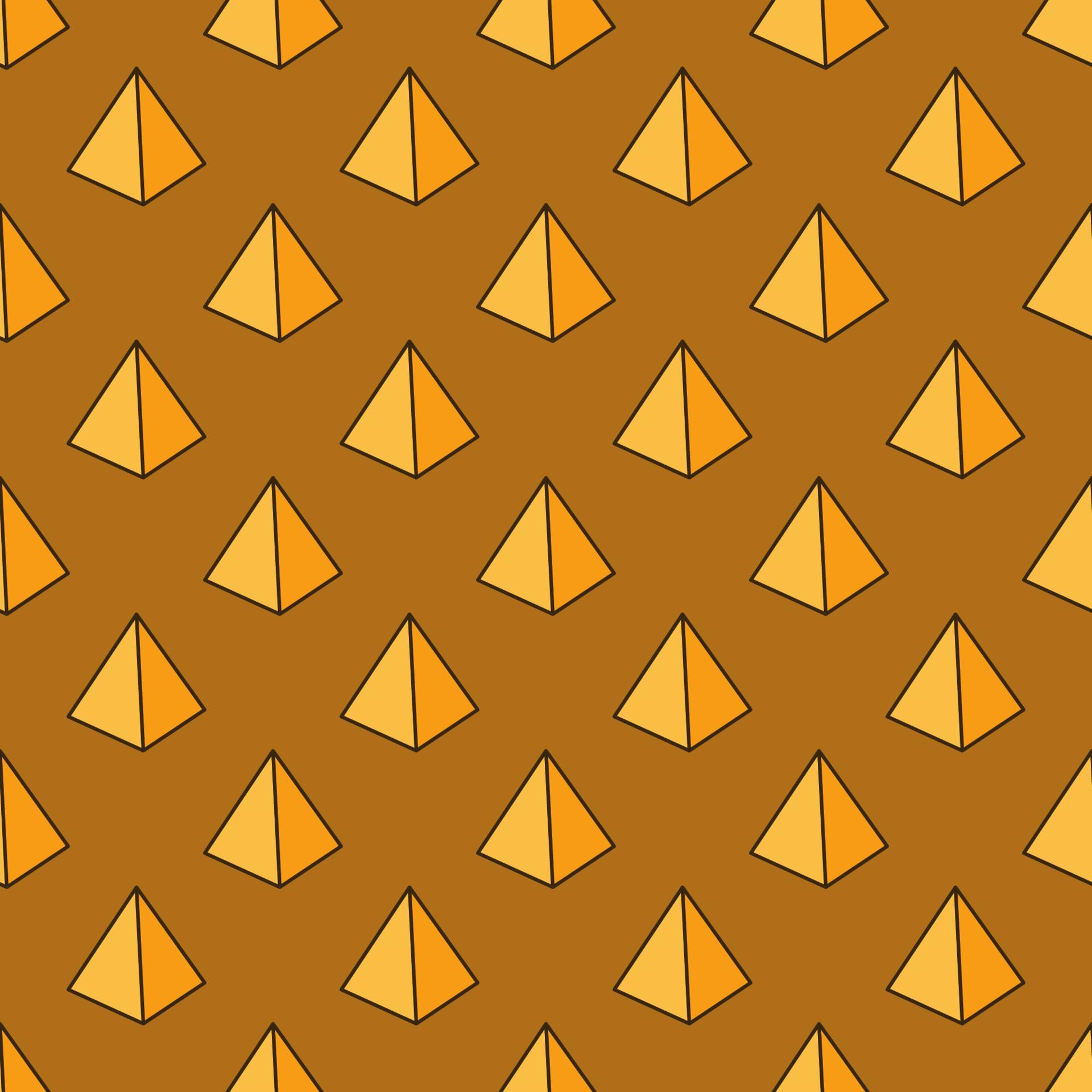 Pyramid vector Egypt History creative yellow seamless pattern 17505012 ...