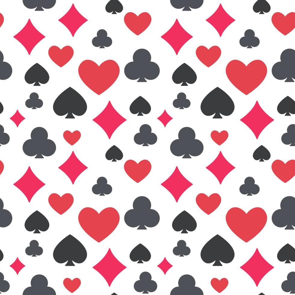 Poker modern background - vector Casino creative seamless pattern