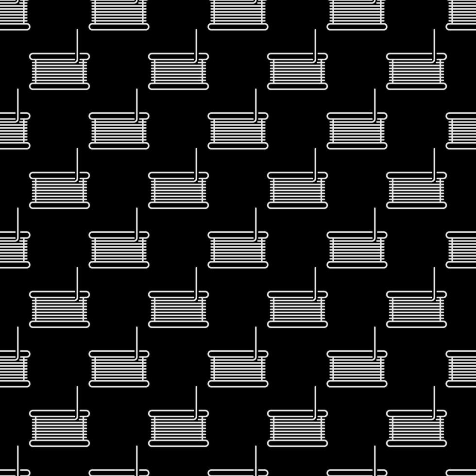 3D Printing vector thin line concept seamless pattern