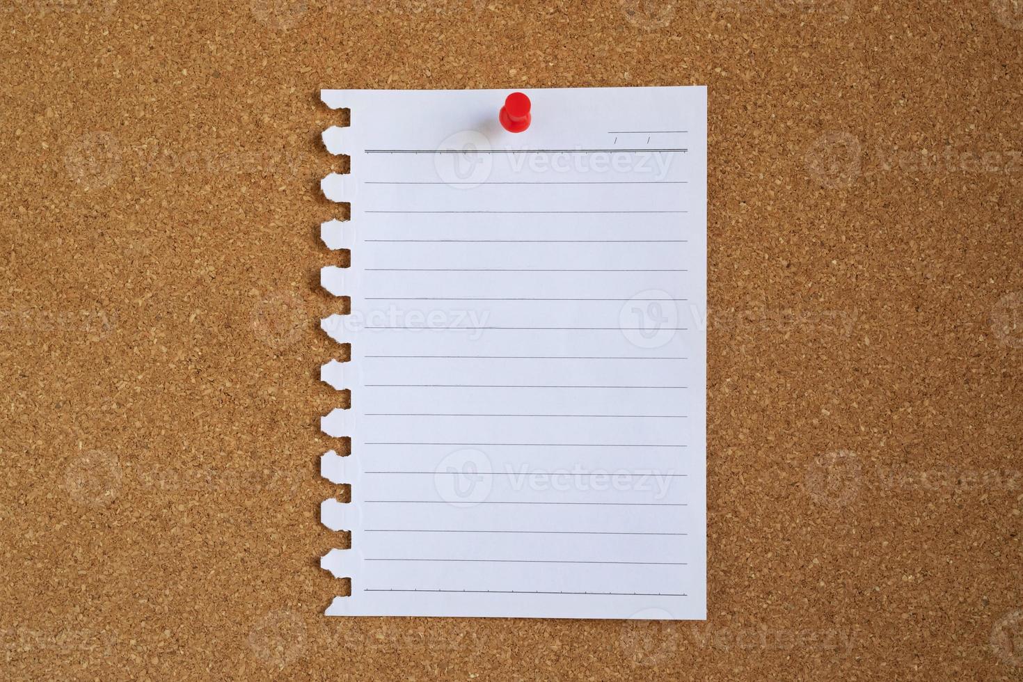 collection of colorful variety. paper note pad reminder sticky notes pin paper yellow on cork bulletin board photo