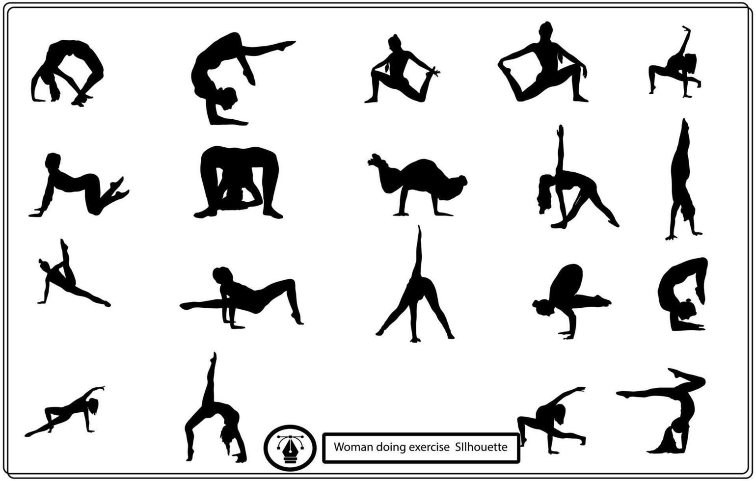 Woman Sport exercise at home set. free vector