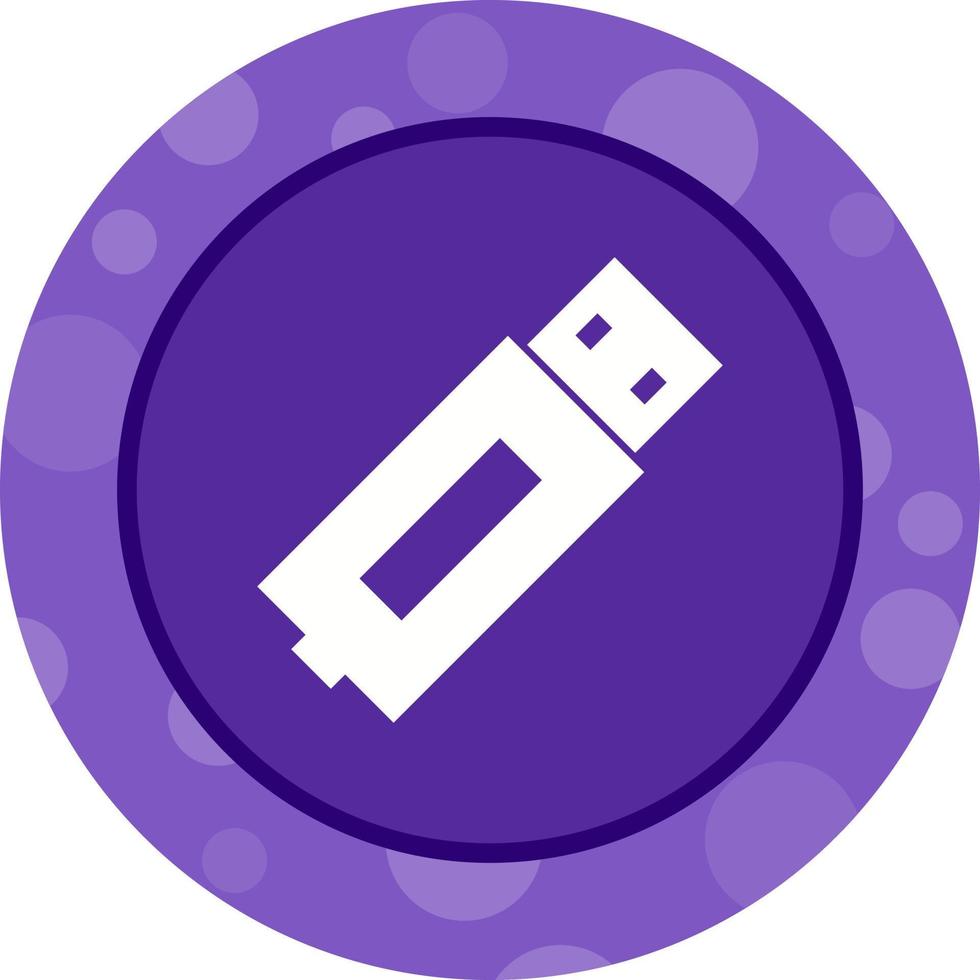 hermoso icono de glifo de vector usb