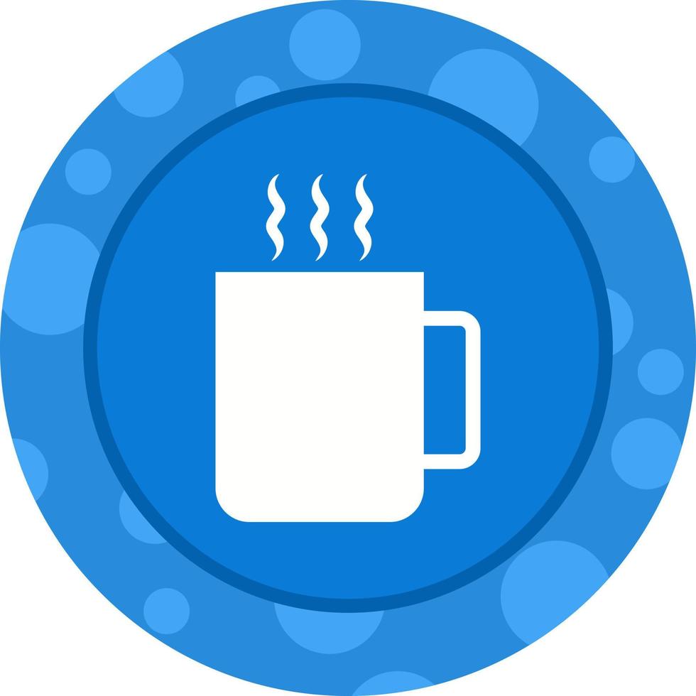 Unique Tea Vector Glyph Icon