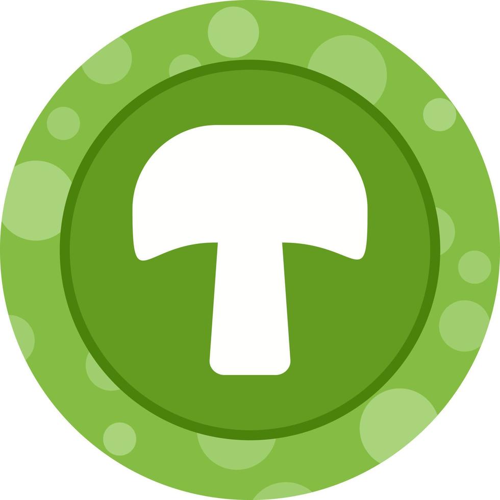 Unique Mushroom Vector Glyph Icon