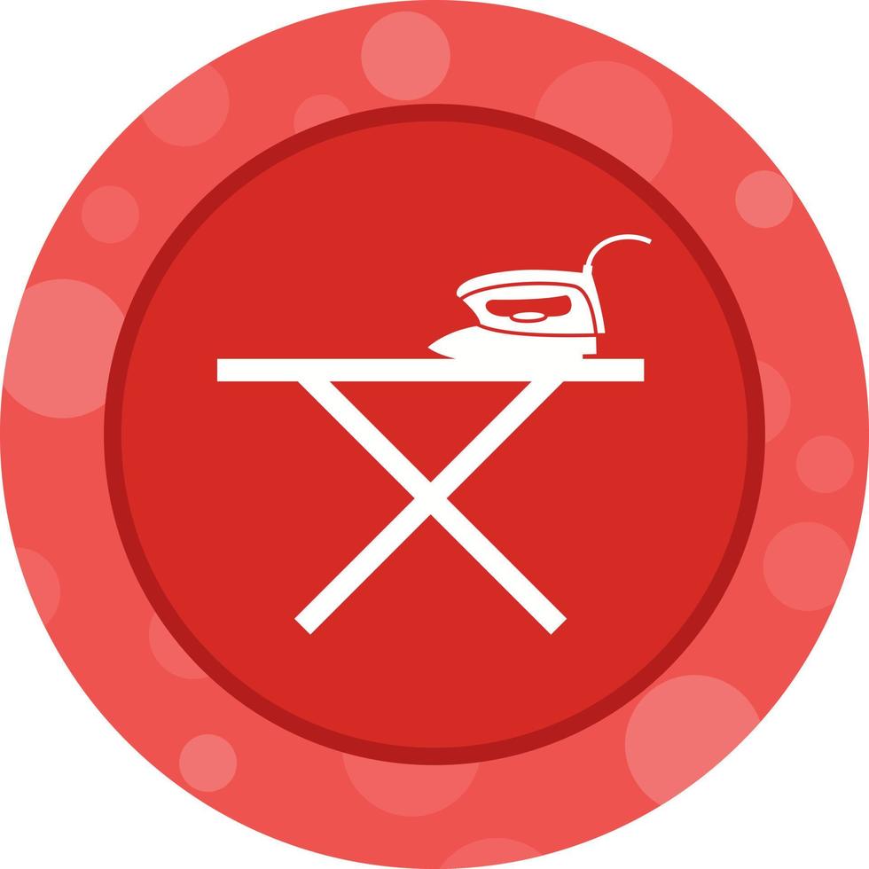 Unique Iron Stand Glyph Vector Icon