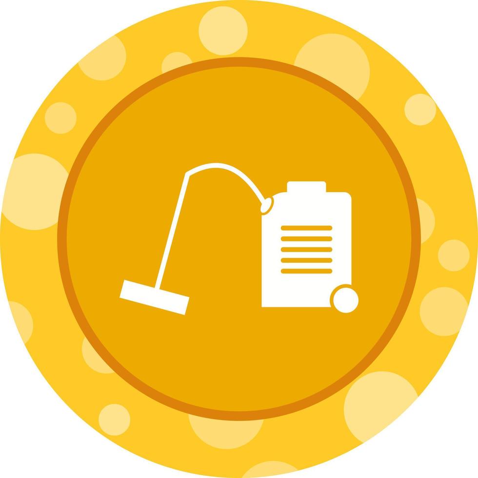 Unique vacuum Cleaner Glyph Vector Icon