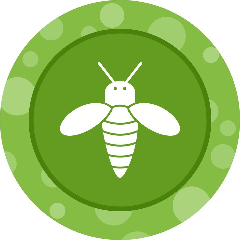 icono de glifo de vector de abeja de miel único