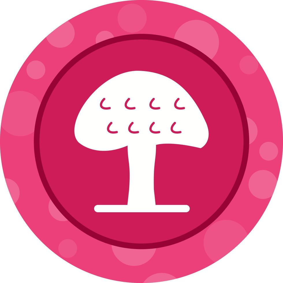 Unique Mushroom Vector Glyph Icon