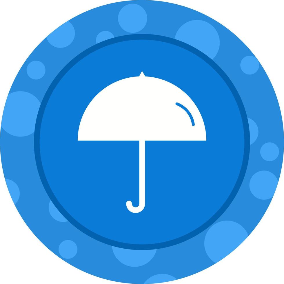 Unique Umbrella Vector Glyph Icon