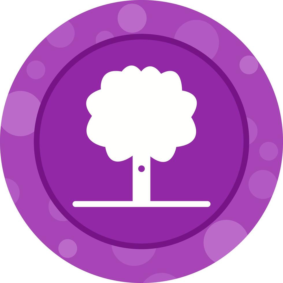 icono de glifo de vector de árbol único ii