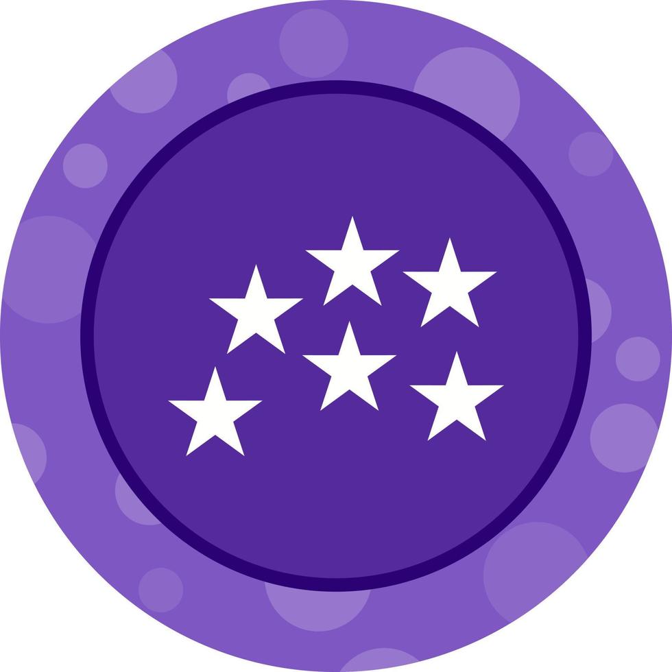 Unique Stars Vector Glyph Icon