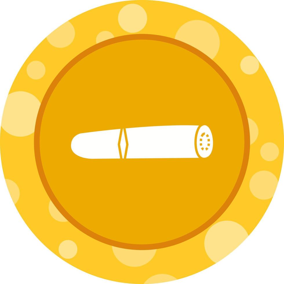 Unique Cigar Vector Glyph Icon