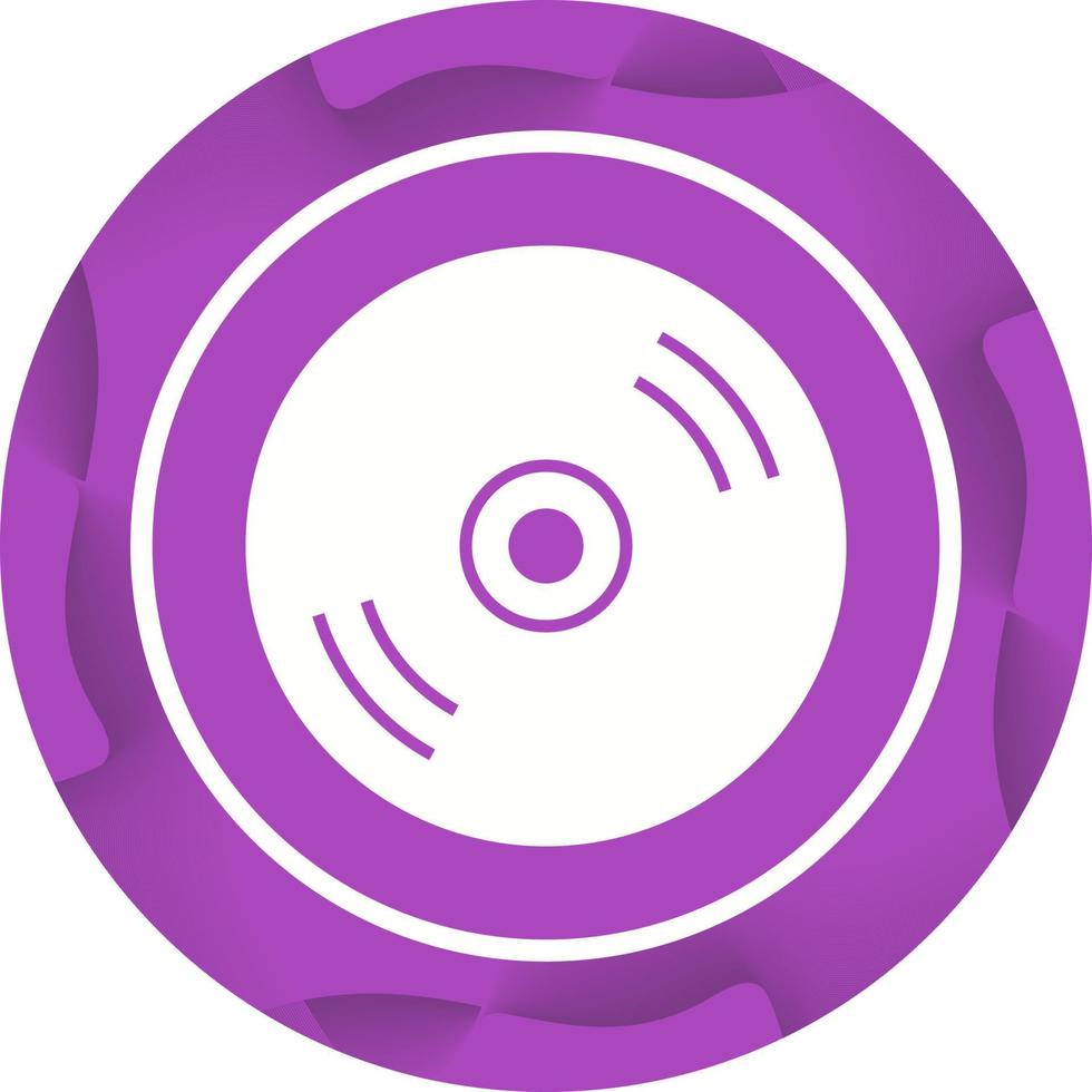 Beautiful CD Glyph Vector Icon